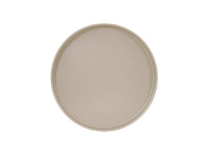 Hudson 12" Melamine Plate-Taupe